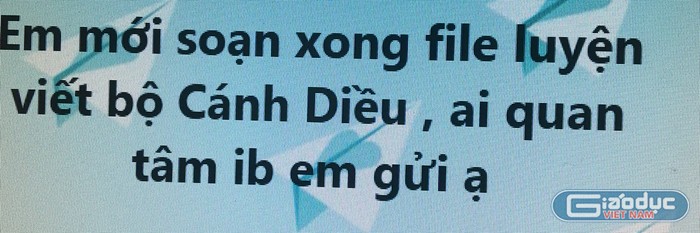 Giáo án lớp 1 mới được giáo viên quan tâm nhiều nhất (Ảnh tác giả)