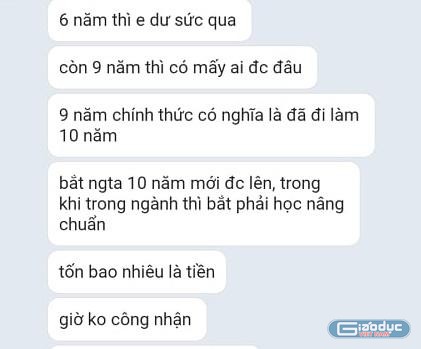 Tin nhắn chia sẻ của giáo viên