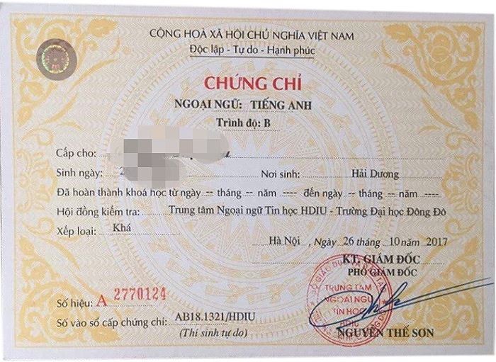 Chứng chỉ được mua bán như mớ rau, con cá (Ảnh: N.D)