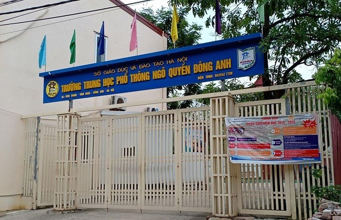 Địa điểm đào tạo tại trường Trung học Phổ thông Ngô Quyền đã được loại bỏ trong thông báo tuyển sinh mới nhất (Ảnh:N.D)