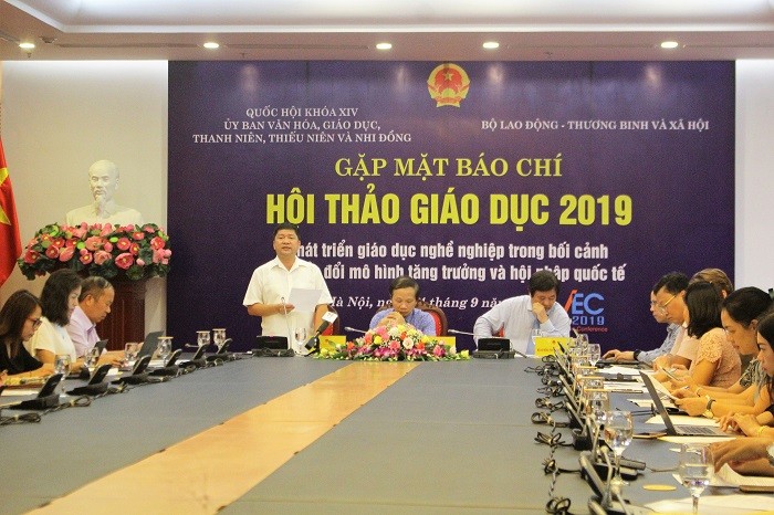 Hội thảo Giáo dục 2019 xoay quanh chủ đề giáo dục nghề nghiệp (Ảnh:V.N)