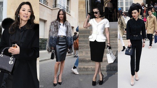 Dương Tử Quỳnh - Angela Baby - Phạm Băng Băng và Hoắc Tư Yến đều chọn túi Lady Dior cỡ nhỏ.