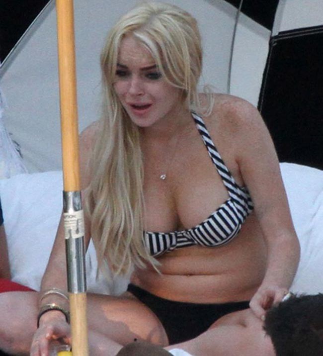 Lindsay Lohan với thân hình là hậu quả của những chuỗi ngày sống buông thả