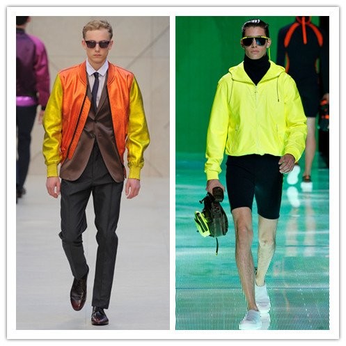 Chất liệu ánh kim và gam màu neon của thương hiệu Burberry và Louis Vuitton thật trẻ trung và mát mắt