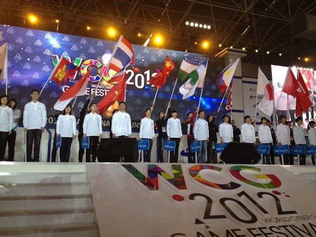 Đội tuyển Thể thao điện tử các quốc gia trong lễ khai mạc WCG 2012