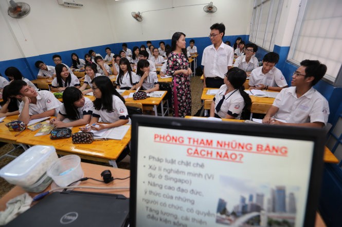 Phòng, chống tham nhũng được đưa vào nội dung giảng dạy trong năm học mới (Ảnh: baoquangngai.vn)