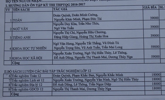 Sở yêu cầu các trường trung học phổ thông gửi thống kê số lượng gửi về Sở GD&amp;ĐT trước ngày 15/11