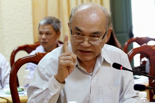 Theo Giáo sư Lâm Quang Thiệp, đào tạo đại học không nên được quan niệm chỉ là đào tạo nghề (Ảnh: Xuân Trung)