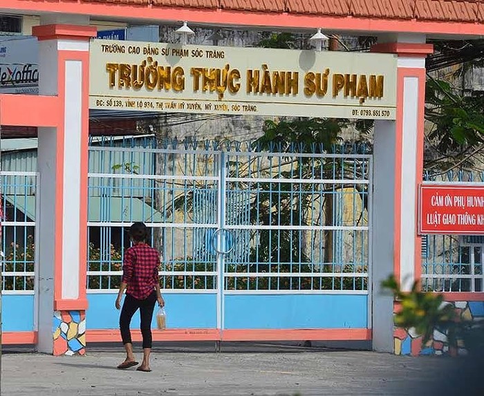 Cao đẳng sư phạm Sóc Trăng tồn tại được là nhờ có trường thực hành sư phạm (Ảnh: Báo Vietnamnet)