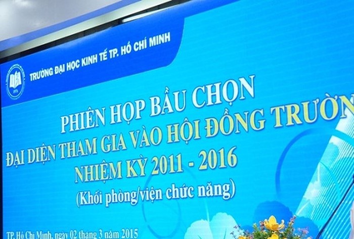 Theo Dự thảo Luật giáo dục đại học sửa đổi, bổ sung thì Hội đồng trường quyết định hướng phát triển trường, ban hành các quy định quan trọng của nhà trường, quyết định nhân sự hiệu trưởng ...(Ảnh minh họa dẫn từ Đại học Kinh tế Thành phố Hồ Chí Minh