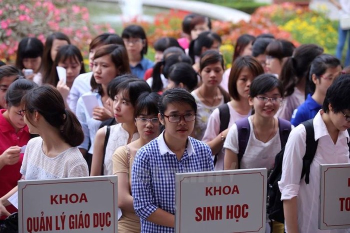 Theo dự kiến, năm 2019, học sinh có học lực Khá, Giỏi lớp 12 mới được xét tuyển ngành sư phạm (Ảnh minh họa: TTXVN)