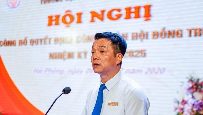 Phó Giáo sư, Tiến sĩ Nguyễn Khắc Khiêm – Chủ tịch Hội đồng trường Đại học Hàng hải Việt Nam. Ảnh: NVCC