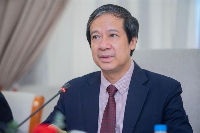 Bộ trưởng Nguyễn Kim Sơn tại buổi làm việc (ảnh: Bộ Giáo dục và Đào tạo)