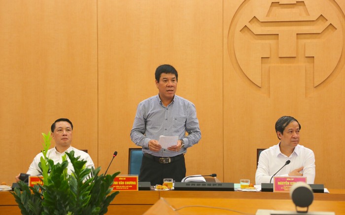 Phó Giáo sư Huỳnh Văn Chương - Cục trưởng Cục quản lý chất lượng (Bộ Giáo dục và Đào tạo) phát biểu tại buổi làm việc