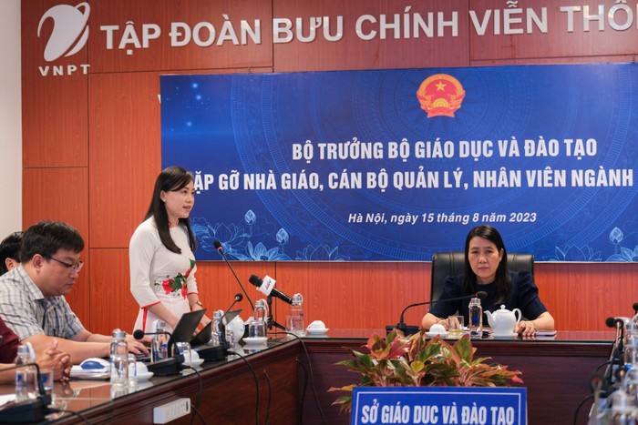 Quang cảnh điểm cầu Hậu Giang (ảnh: Báo Giáo dục thời đại)