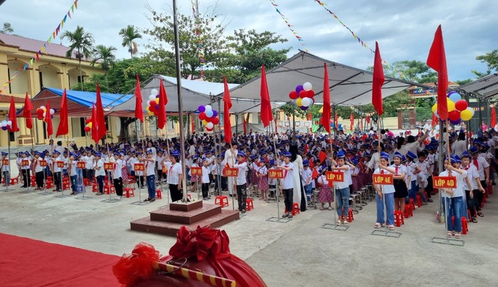 Năm học mới 2023 - 2024, Trường Tiểu học Yên Thạch (Vĩnh Phúc) có hơn 700 học sinh