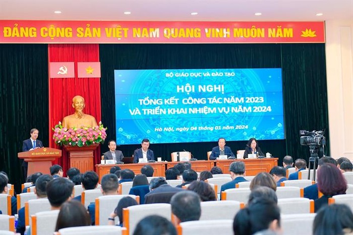 Ngày 4/1, Bộ Giáo dục và Đào tạo tổ chức Hội nghị tổng kết công tác năm 2023, triển khai nhiệm vụ năm 2024.