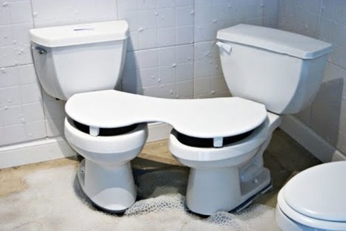 Toilet đôi sẽ chỉ được hoan nghênh trong ngày lễ Tình yêu!