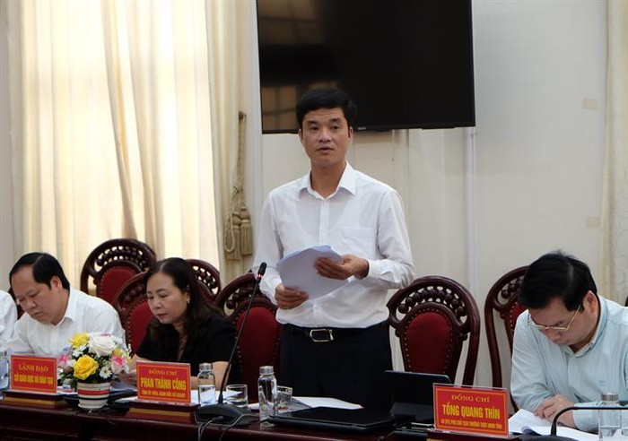 Thầy Phan Thành Công - Giám đốc sở Giáo dục và Đào tạo tỉnh Ninh Bình. Ảnh: moet.gov.vn