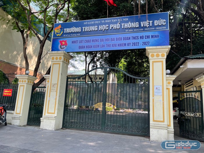 Trường Trung học phổ thông Việt Đức. Ảnh: Trung Dũng