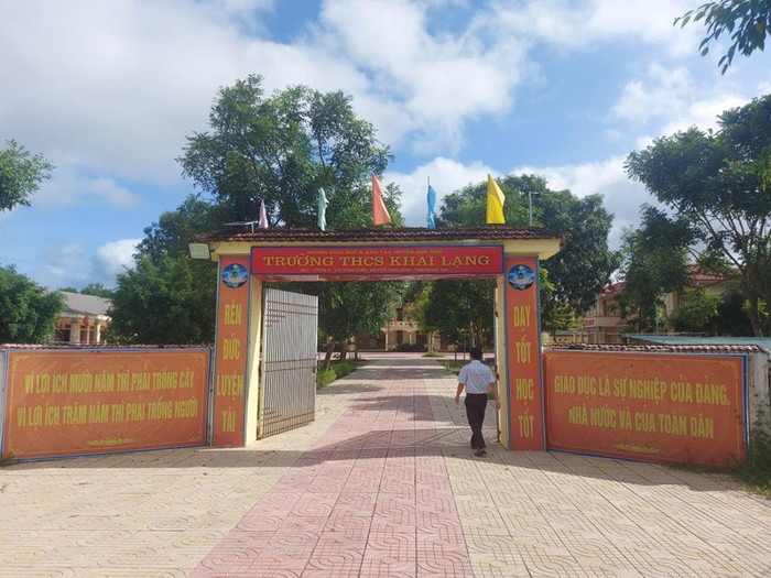 Theo kế hoạch, huyện Anh Sơn sẽ giải thể Trường Trung học cơ sở Khai Lạng và sáp nhập một số điểm trường trên địa bàn trong năm học 2023 - 2024. Ảnh: Báo Nghệ An