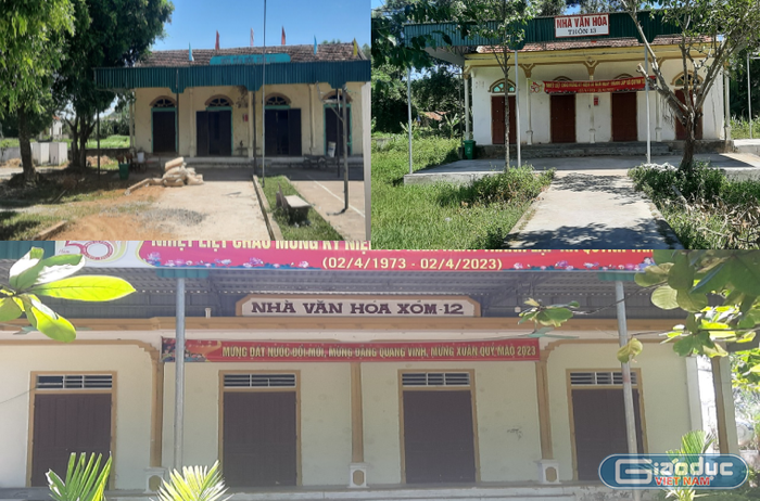 Nhà văn hóa xóm 12 của xã Quỳnh Tân từng là địa điểm được các tình nguyện viên tổ chức các lớp dạy phụ đạo tiếng Anh miễn phí nhưng nay đều đã đóng cửa. Ảnh: CTV
