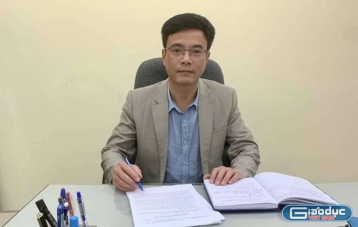 Thạc sĩ Nguyễn Mạnh Trường – Trưởng phòng Tổng hợp Trường Cao đẳng Xây dựng Nam Định. Ảnh: NTCC