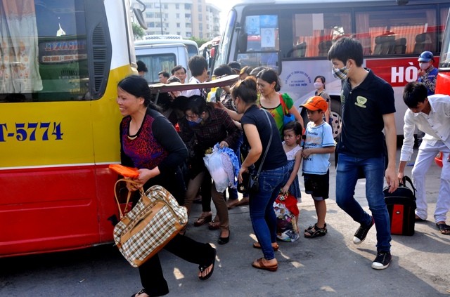 Tất cả đều hối hả để trở về nhà về phòng cho sớm.