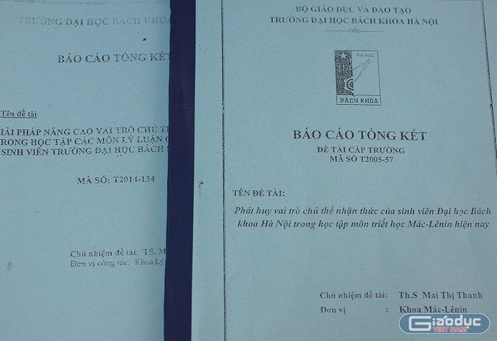 Hai đề tài được xác nhận là trùng lặp nhau đến 32,42% (ảnh Trinh Phúc).