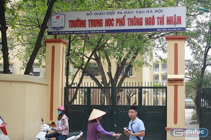 Trường Ngô Thì Nhậm (Hà Nội), có nhiều sai phạm trong thu chi tài chính trong nhiều năm (ảnh Trinh Phúc).