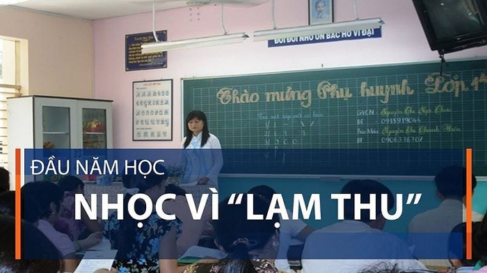 Lạm thu đang là nỗi ám ảnh của phụ huynh học sinh tại nhiều địa phương trong cả nước (ảnh minh họa - chụp màn hình từ kênh VTC1).