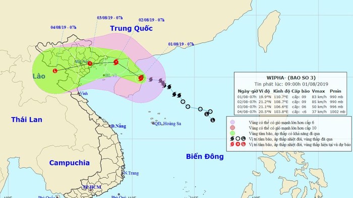 Bão số 3 được đánh giá là cơn bão có cường độ gió giật lên đến cấp 12 (ảnh Báo Thể thao Văn hóa).