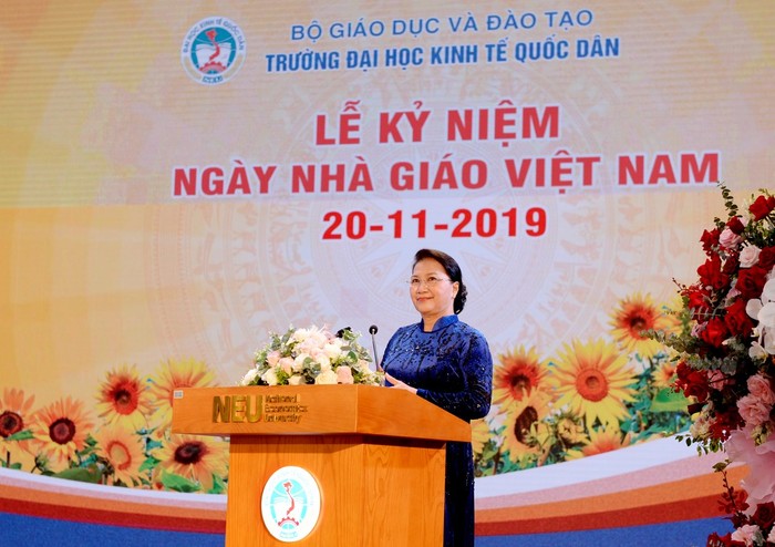 Chủ tịch Quốc hội Nguyễn Thị Kim Ngân (ảnh nguồn neu.edu.vn).