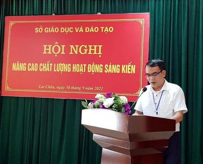 Ông Lưu Hồng Phương, Phó Giám đốc Sở Giáo dục và Đào tạo tỉnh Lai Châu (Nguồn: Sở Giáo dục và Đào tạo Lai Châu)