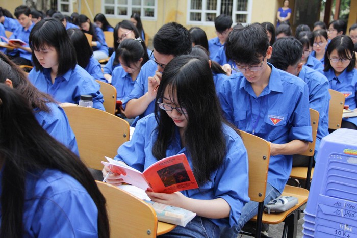Học sinh Trường Trung học phổ thông chuyên Hùng Vương (Nguồn: Trường Trung học phổ thông chuyên Hùng Vương)
