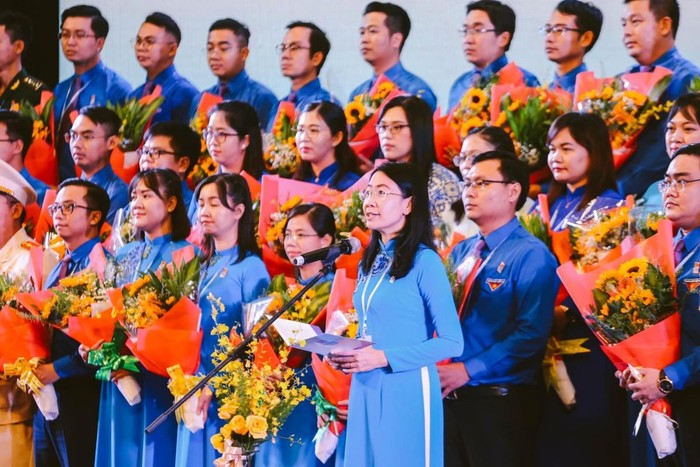 Đại biểu tham dự Đại hội Đoàn toàn quốc lần thứ XII, nhiệm kỳ 2022 - 2027. Ảnh: Thành đoàn Thành phố Hồ Chí Minh