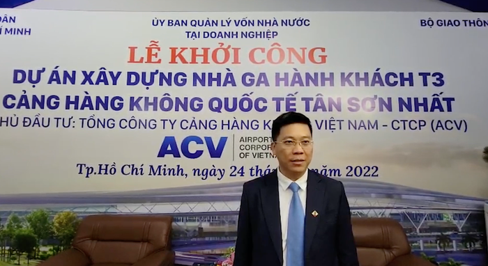 Ông Lê Bảo Anh, Tổng giám đốc CC1 trong lễ khởi công dự án