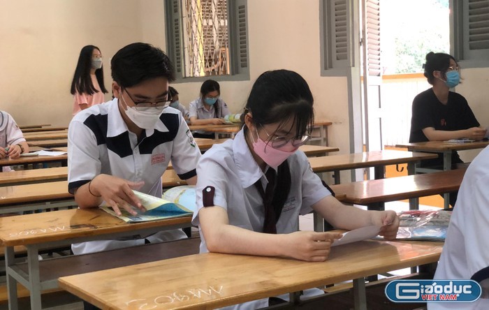 Thí sinh tham gia kỳ thi đánh giá năng lực của Đại học Quốc gia Thành phố Hồ Chí Minh năm 2022. (Ảnh: Lê Phương)