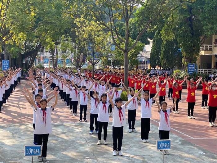 Học sinh Trường Trung học cơ sở Vĩnh Trại, thành phố Lạng Sơn, tỉnh Lạng Sơn. Ảnh: Phòng Giáo dục và đạo tạo thành phố Lạng Sơn