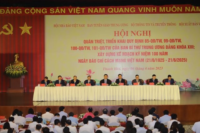 Hội nghị quán triệt, triển khai các quy định mới của Ban Bí thư Trung ương Đảng khoá XIII khu vực phía bắc - Ảnh: VGP/XH