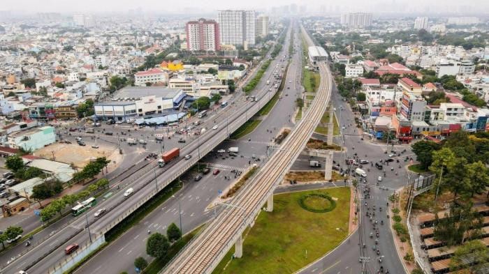 Thành phố Hồ Chí Minh đang xúc tiến các thủ tục để triển khai xây dựng vành đai 2 trong năm 2024. (Trong ảnh là nút giao Bình Thái, theo thiết kế, đây sẽ có nút giao khác mức giữa vành đai 2 với Xa lộ Hà Nội)