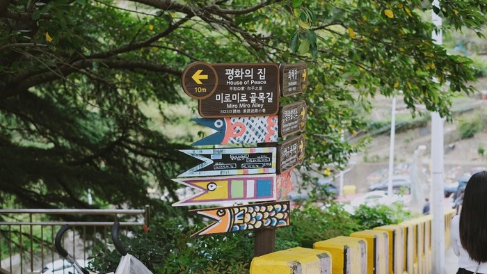 Làng văn hóa Gamcheon, điểm hút khách du lịch của Hàn Quốc.