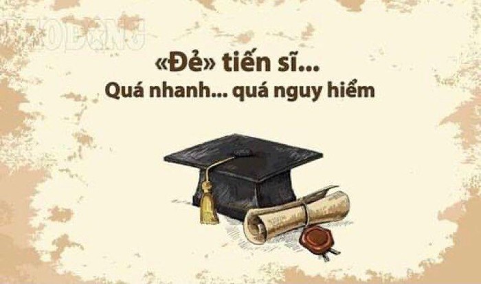 Tiến sĩ dán nhãn hữu danh vô thực để lại hậu quả khôn lường. (Ảnh minh họa: Báo Lao Động)