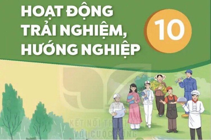 Sách hoạt động trải nghiệm-hướng nghiệp 10. (Ảnh do tác giả cung cấp)