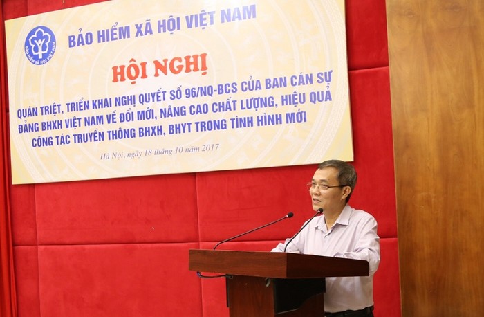 Ông Phạm Lương Sơn - Phó Tổng Giám đốc Bảo hiểm xã hội Việt Nam cho rằng, toàn ngành cần phát huy vai trò tích cực, chủ động, tập trung trí tuệ và sức mạnh tổng hợp nâng cao chất lượng, hiệu quả truyền thông về chính sách, pháp luật Bảo hiểm xã hội, Bảo hiểm y tế. Ảnh: Bảo hiểm xã hội Việt Nam