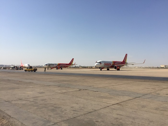 Cả 3 tàu bay của Vietjet đã đến sân bay Karachi (Pakistan)