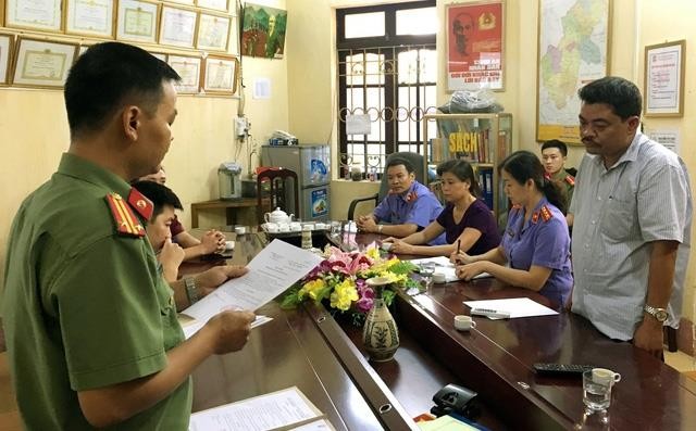 Tại Hội đồng Thi Trung học phổ thông Quốc gia năm 2018 tỉnh Hà Giang số thí sinh được nâng điểm nhiều nhất, ngày 8/4 Cơ quan điều tra tiếp tục khởi tố thêm 3 bị can nữa của Hà Giang dính đến gian lận điểm thi. Ảnh: Bộ Công an.