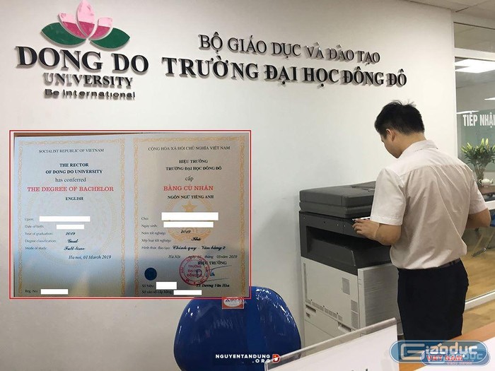 Thêm 2 lãnh đạo Trường Đại học Đông Đô bị khởi tố, bắt tạm giam về tội “Giả mạo trong công tác”. Ảnh: Vũ Phương.