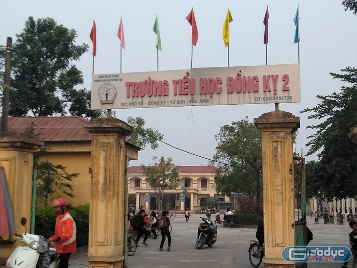 Ban phụ huynh Trường tiểu học Đồng Kỵ 2 bức xúc trước cách làm của nhà trường khi sử dụng mập mờ đồng tiền của phụ huynh đóng góp. Ảnh: NVCC.