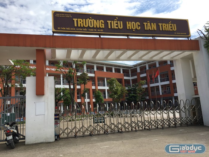 Trường Tiểu học Tân Triều. Ảnh: Vũ Phương.